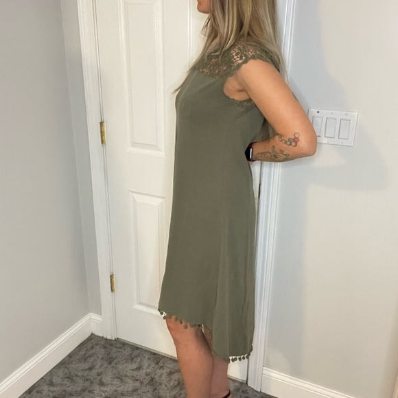 Skye’s The Limit Green High-Low Tassel Dress - Picture 3 of 12